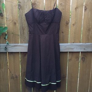 Ruby Rox Dark Brown Spotted Size 13 Dress